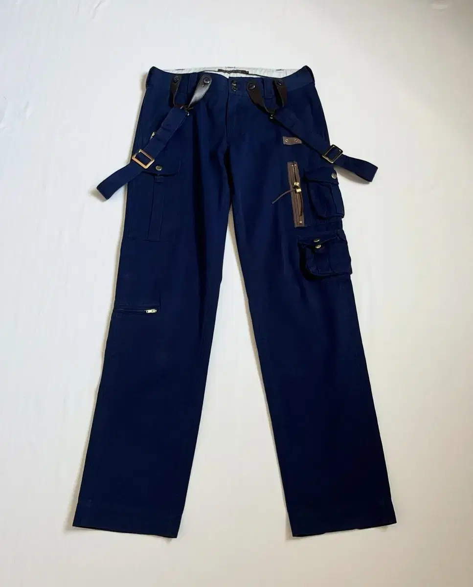 Y2K Suspenders Multi Pocket Cargo Pants