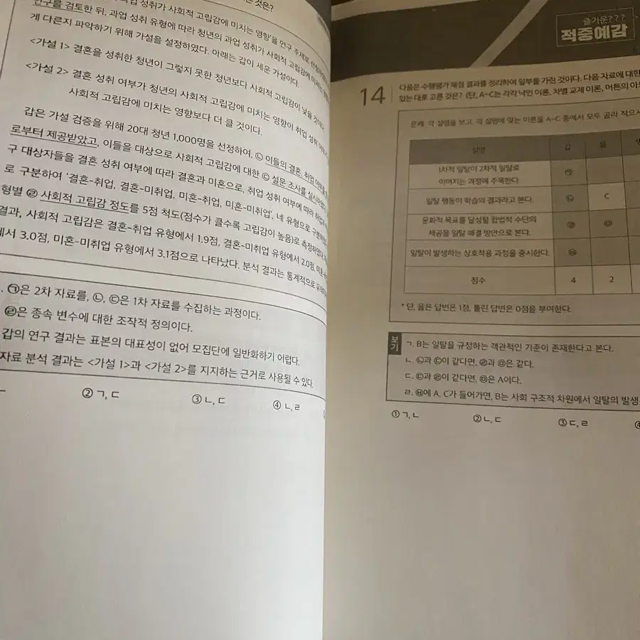 수능 사탐 사문 윤성훈 파이널 현강자료집