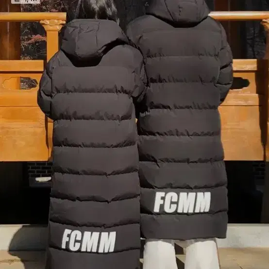 무신사 fcmm 롱패딩 블랙L