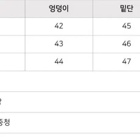 데님 스커트 중청