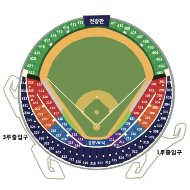 [2차전] 두산 KT 와일드카드 1루 네이비 4연석 양도