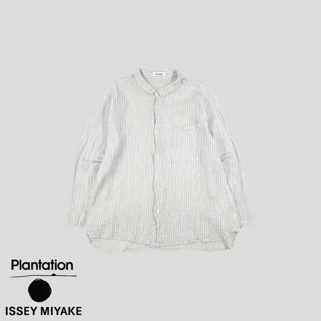 PLANTATION 플랜테이션 BY 이세이미야케 화이트 스카이블루 가디건