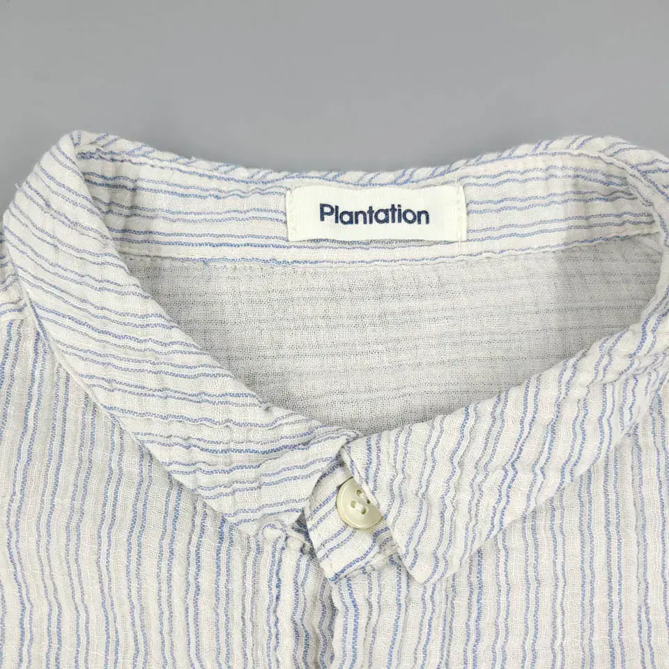 PLANTATION 플랜테이션 BY 이세이미야케 화이트 스카이블루 가디건