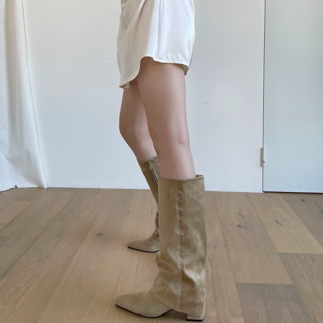 이너뮤트 layered boots 레이어드 부츠