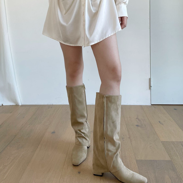 이너뮤트 layered boots 레이어드 부츠