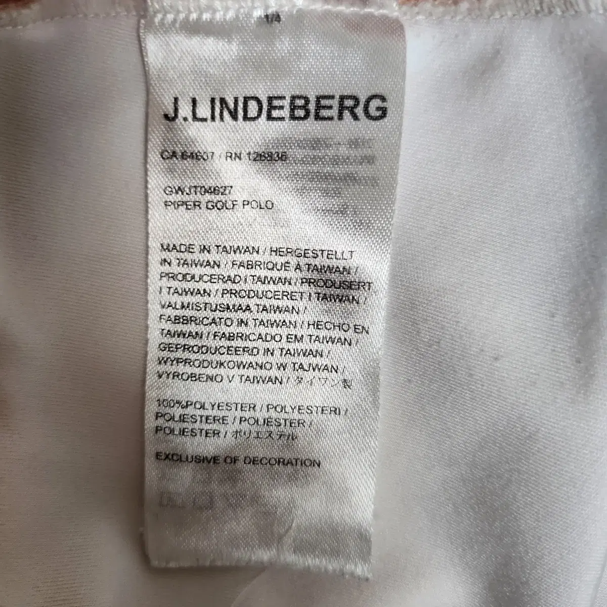 J.LINDEBERG   반팔티