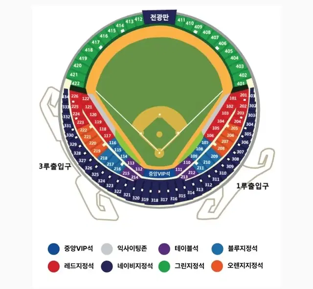 2024 와일드카드 결정전 2차 외야 그린지정석 양도