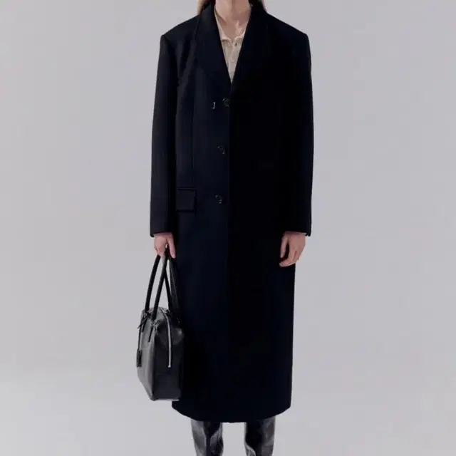 던스트 UNISEX 2-WAY 3 BUTTON CASHMERE COAT