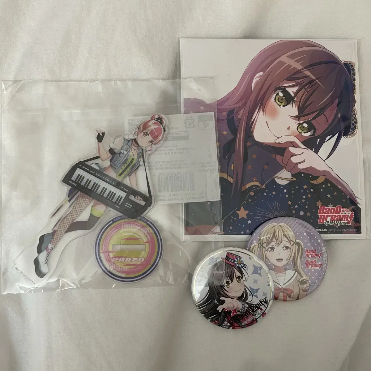 Bangdream Pareo acrylic Canbadge Color Paper Arisa Tae