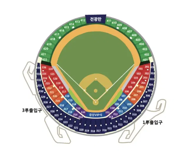 (원가) 와일드카드결정전 3루 네이비 연석