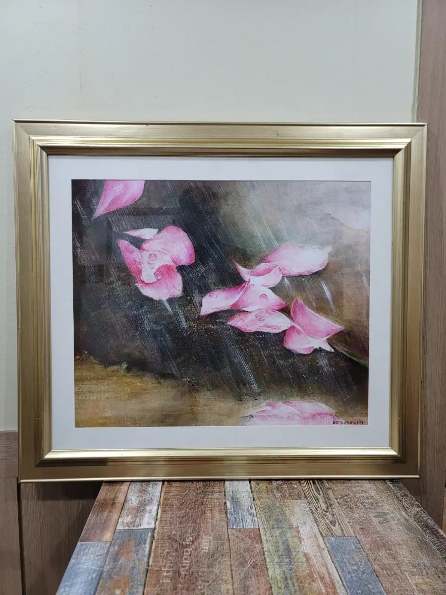 Song Kyunghee's oil painting Flower Petals