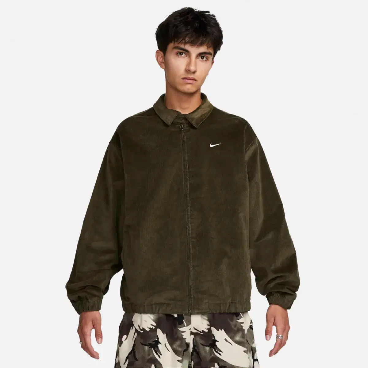 S)Nike Harrington Corduroy Jacket Cargo Khaki