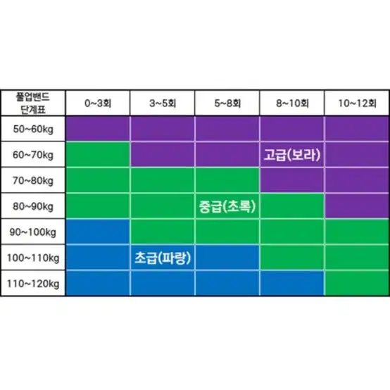 하디로어 턱걸이 풀업 밴드 고급자용