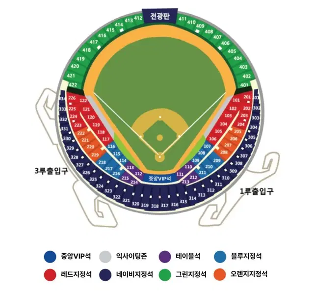 와일드카드 결정전 3루 블루석 2차전 두산 vs KT