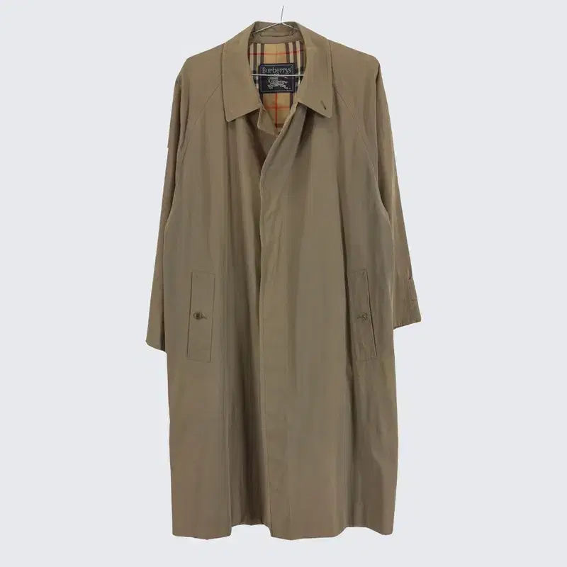 [Burberry] Cotton Single Trench Long Coat (Men 105) A26375