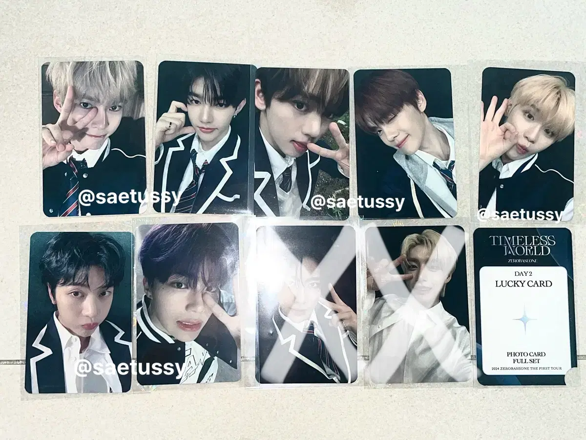 ZEROBASEONE ZEROZONE Concert Day 2 Photo Card photocard bulk sell Sold individually