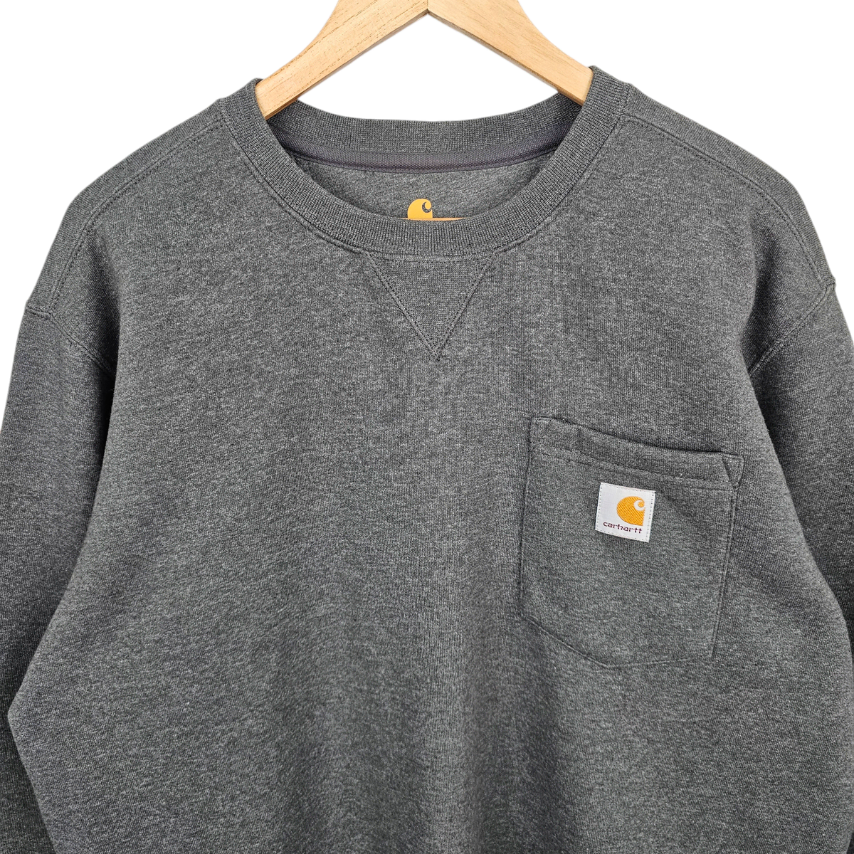 [L] carhartt 칼하트 그레이 포켓 기모 맨투맨