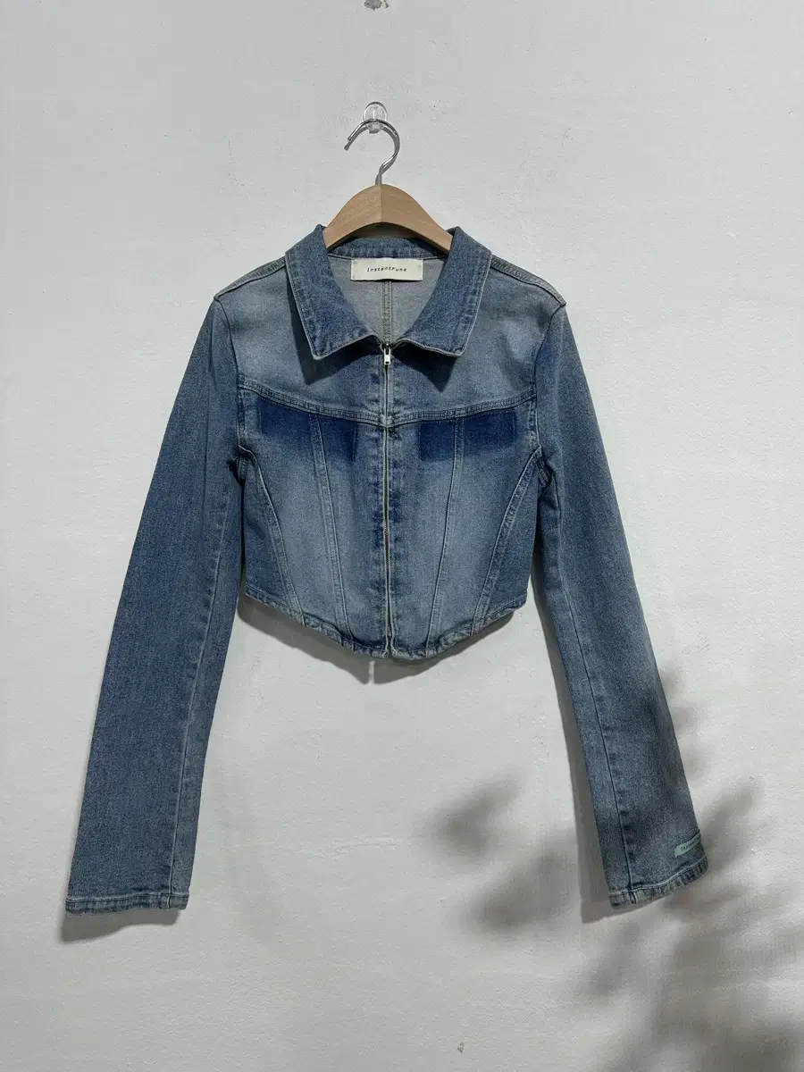 Instant Punk Cropped Denim Jacket