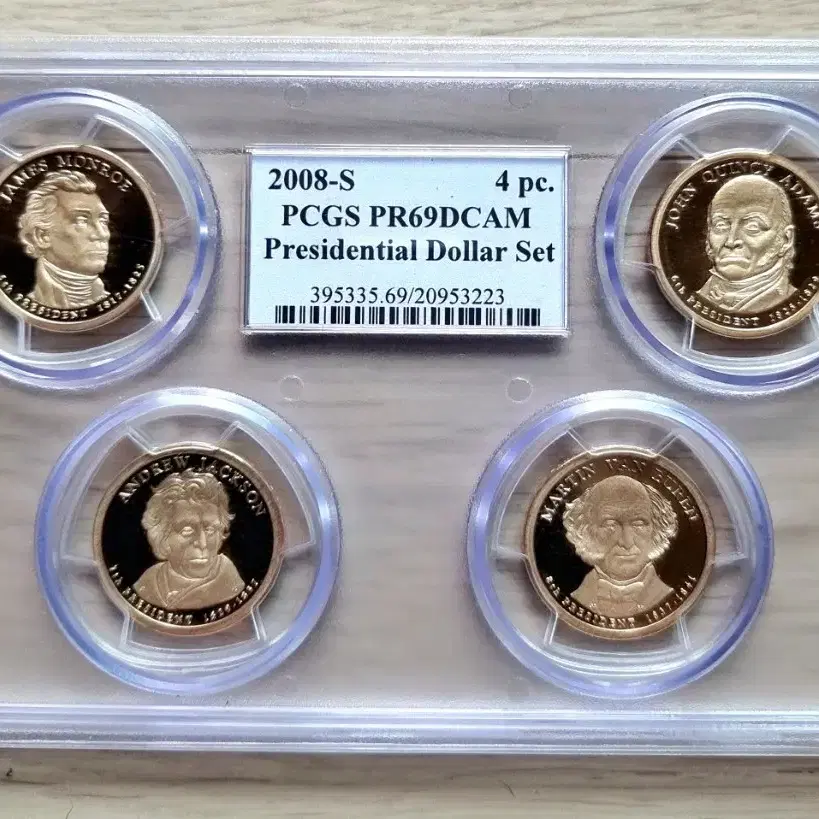 미국역대 대통령 20080년도PCGS 그레이딩69등급달러동전을판매합니다