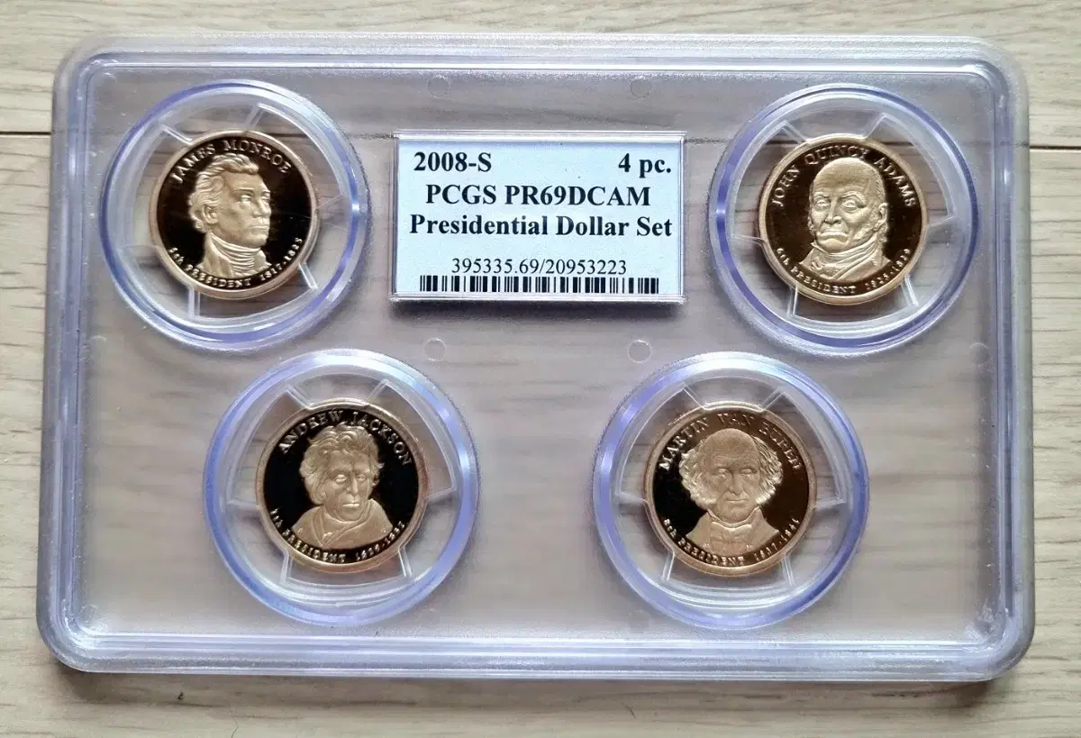 미국역대 대통령 20080년도PCGS 그레이딩69등급달러동전을판매합니다