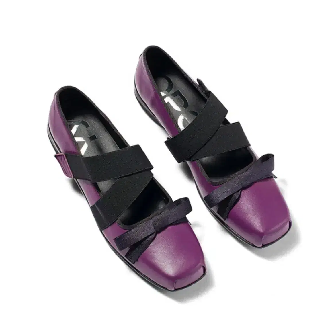 Openyy CROSS BAND BALLET FLATS, PURPLE