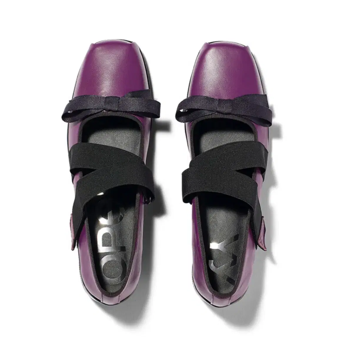 Openyy CROSS BAND BALLET FLATS, PURPLE