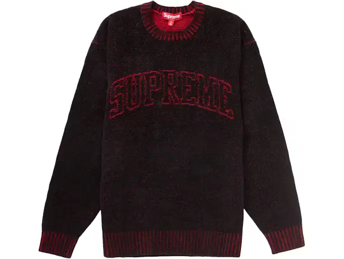 Genuine L,XL Supreme Contrast Arc Sweater Black 24SS Supreme Sweater