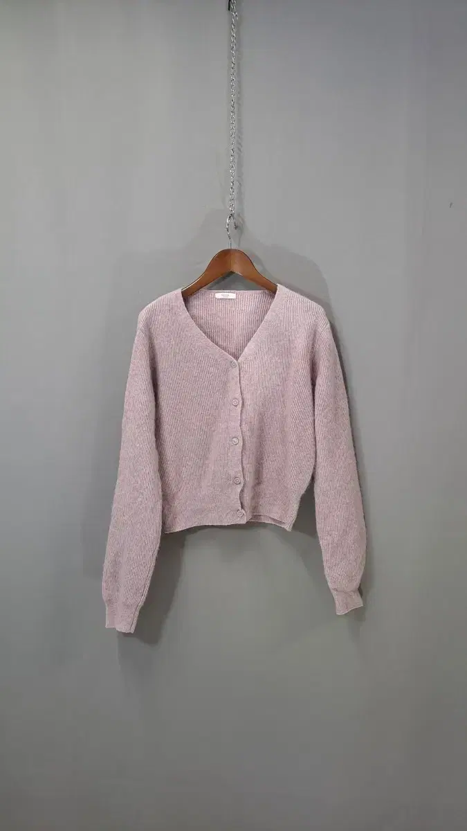 Warm button short knit cardigan n