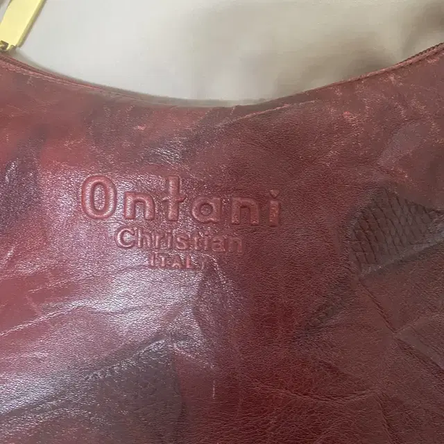 Ontani Christian Italy 가죽  가방 크로스잭 숄더백