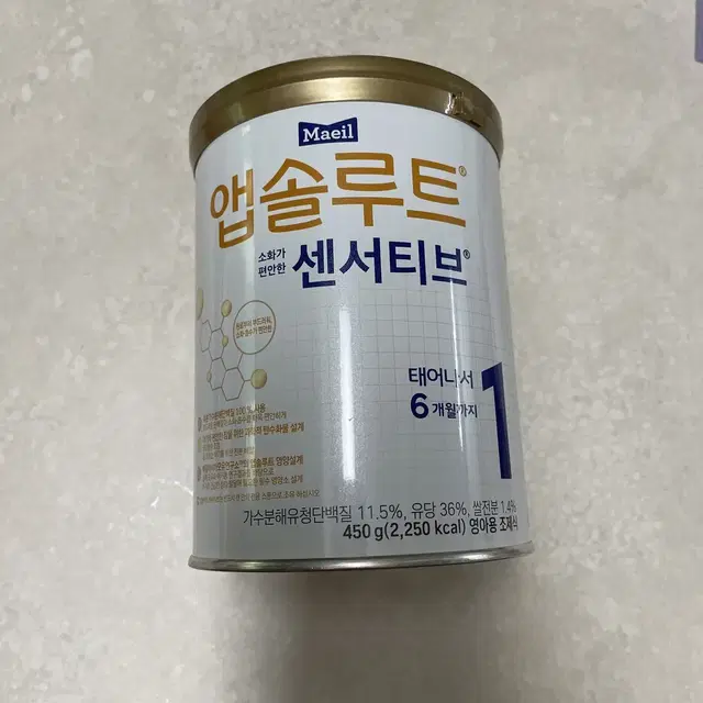 매일유업 앱솔루트 센서티브 분유 1단계 450g 미개봉