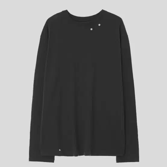 누피크(NUPEAK) PINTUCK LONG SLEEVE CHARCOAL