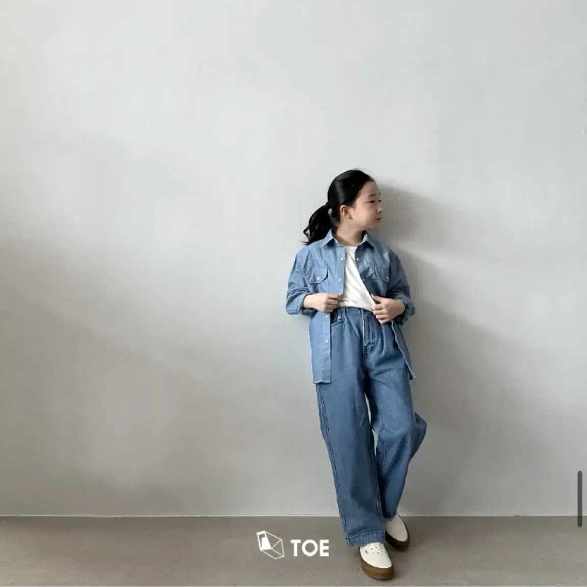 더라라라 TOE 데님 140사이즈