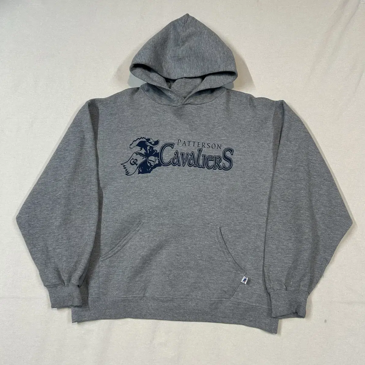 M) Russell Gray Vintage Hoodie