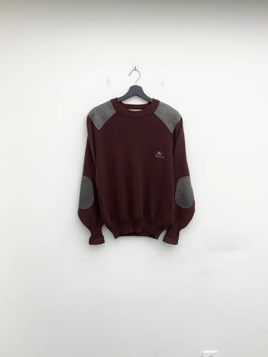 Burberry Pure Wool Burgundy Commando Sweater