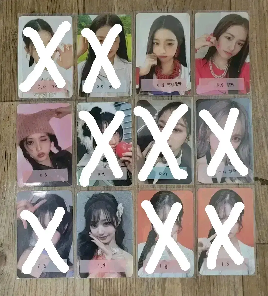 ive photocard sell yujin gaeul lay jang wonyoung leeseo switch