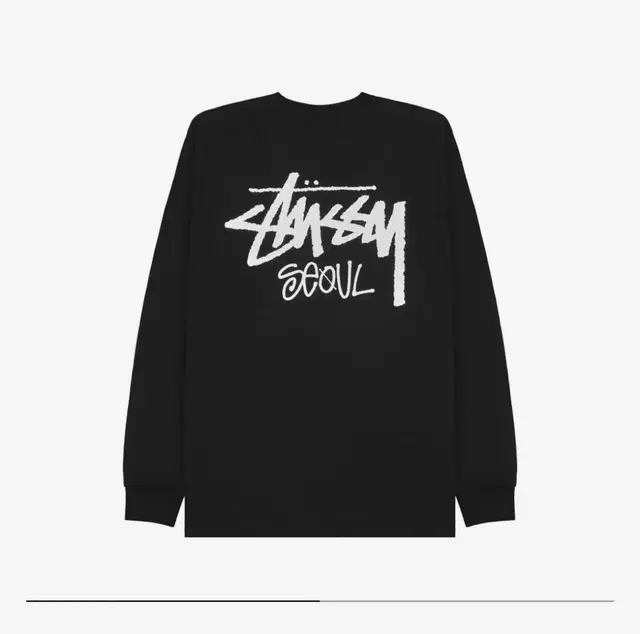 (미개봉 새상품)Stussy 스투시 스탁 서울 롱슬리브 블랙 2024