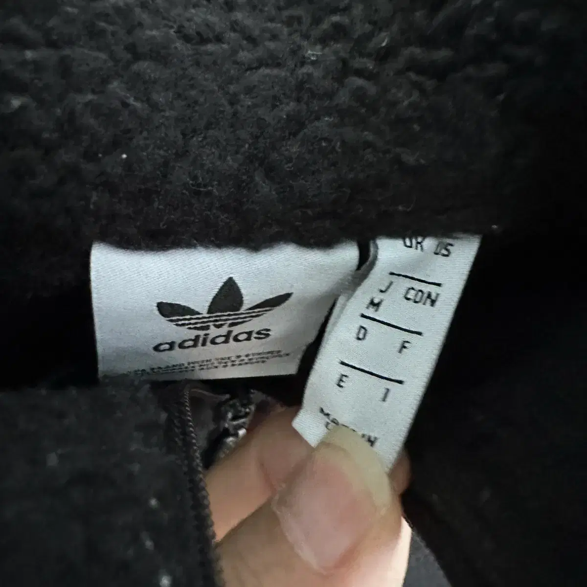 아디다스 adidas 불꽃로고 아노락 후리스