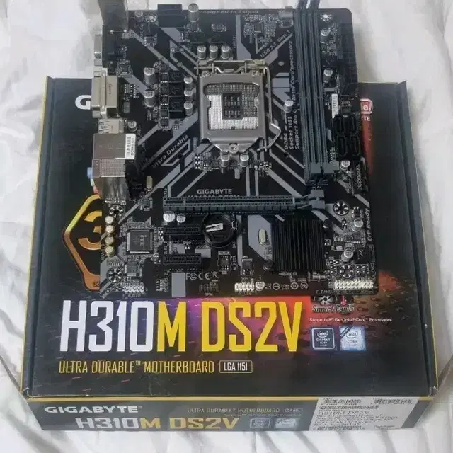 i5 8600k, 삼성 ddr4 8g 2666 x2, h310m ds2v