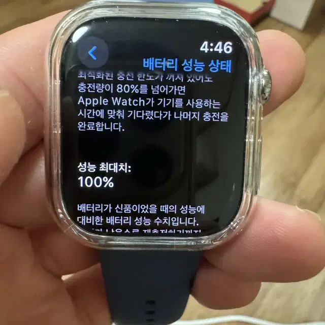 애플워치10 내추럴 티타늄 42mm