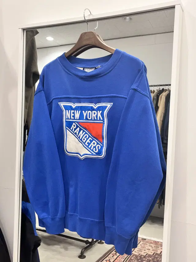 90s Lee Sport 리 스포츠 NHL 뉴욕 레인저스 스웻셔츠