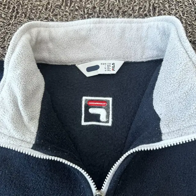 FILA 두산베어스 후리스 반집업 네이비 110(2XL)