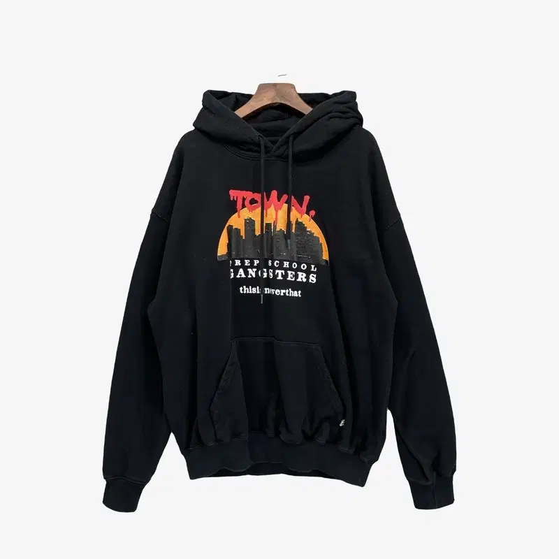 L This Is Never That Cotton Printed Hoodie MTB0662