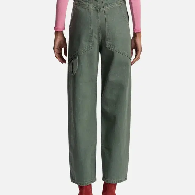 Eckhaus latta green baggy jean 그린 배기 진