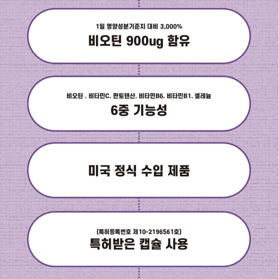 [동신헬스케어] 브랜뉴 비오틴 포유 350mg x 60캡슐 x2BOX