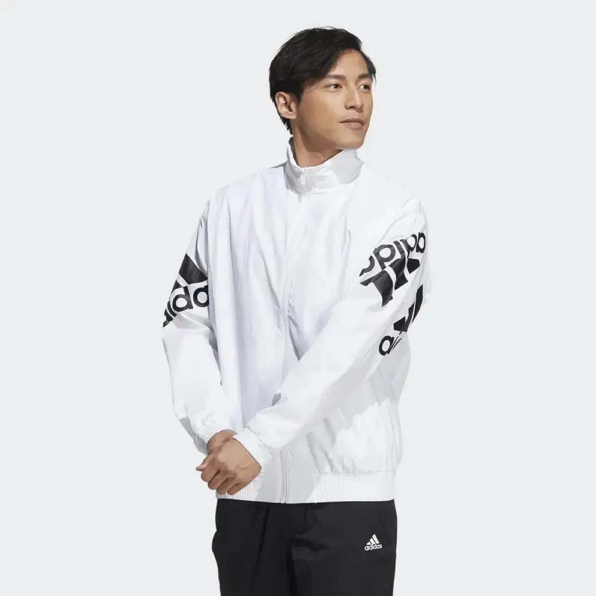 2XL 110 아디다스 화이트 바람막이