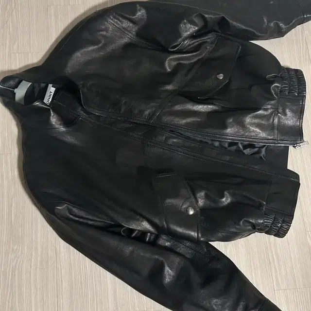 ribbonbit 리본빛 레더 자켓 Fitz Leather Jacket