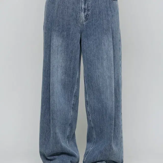 비긴202 One Tuck Wide Slacks Denim Pants