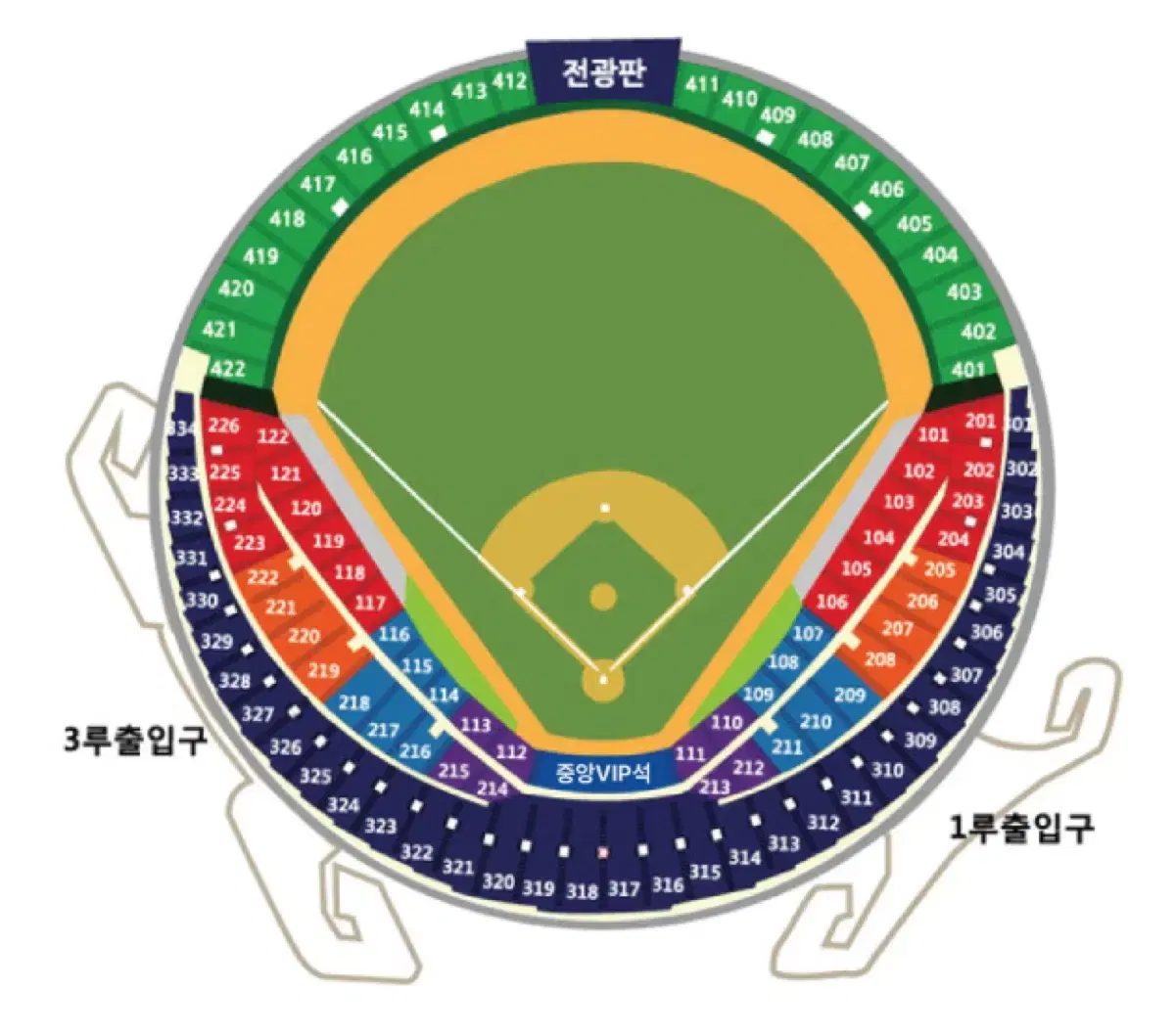 와일드카드 2차전 두산 kt 3루 오렌지 2연석