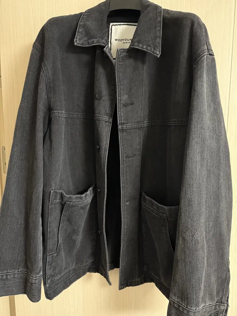 Wooyoung Mi Black Denim Chore Jacket