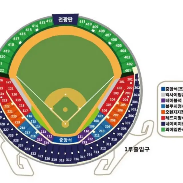 포스트시즌 2차전 1루 레드석 입구쪽